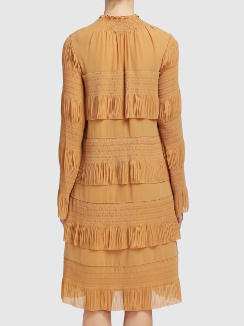 Коричневое платье BY MALENE BIRGER: фото 4 - Invogue