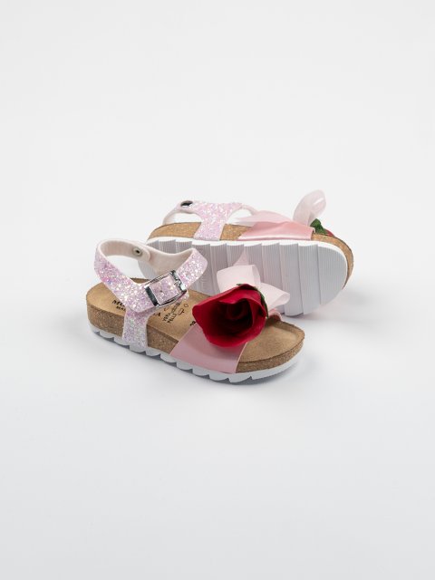 Рожеві босоніжки MONNALISA : фото 1 - Invogue