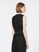 Чорний жилет Max Mara з льону: фото 3 - Invogue