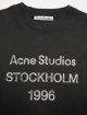 Чорний лонгслів Acne Studios з логотипом: фото 3 - Invogue