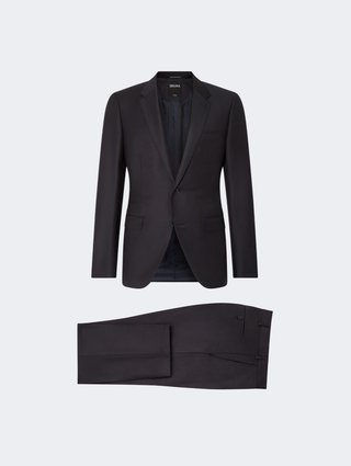 Темно-синій костюм ZEGNA з вовни: фото - Invogue