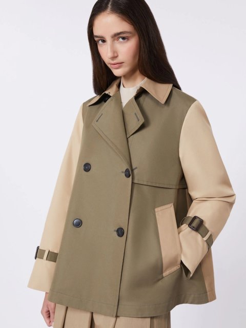 Гірчичний плащ WEEKEND MAX MARA укорочений: фото 4 - Invogue