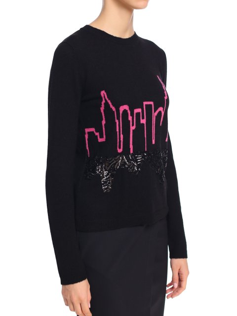 Чёрный свитер I BLUES: фото 4 - Invogue