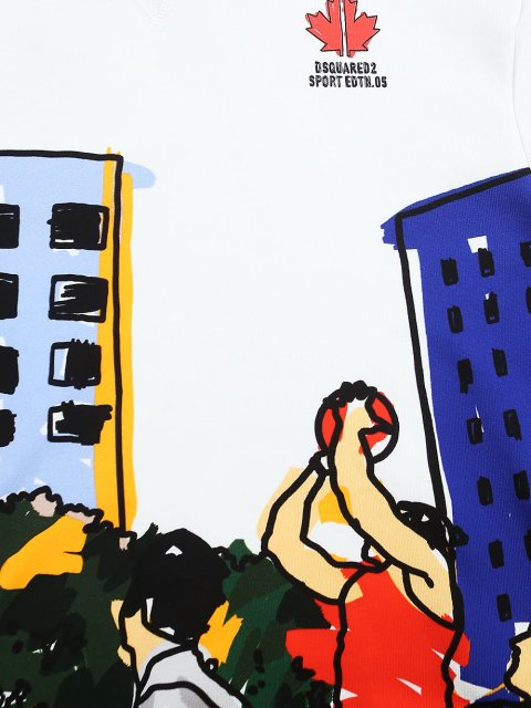 Белая кофта DSQUARED KID: фото 2 - Invogue