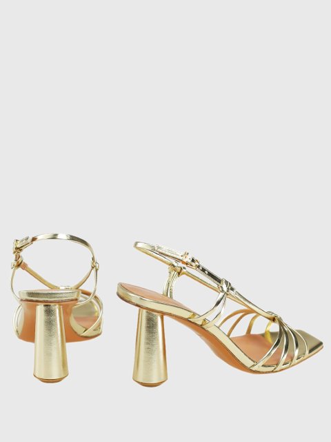 Золотые босоножки MAX&CO: фото 3 - Invogue
