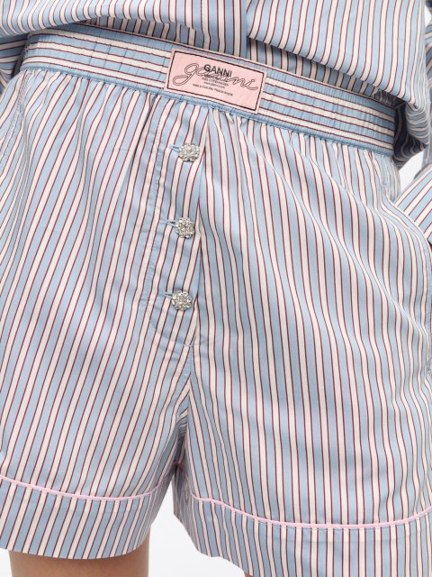 Блакитні шорти GANNI : фото 4 - Invogue