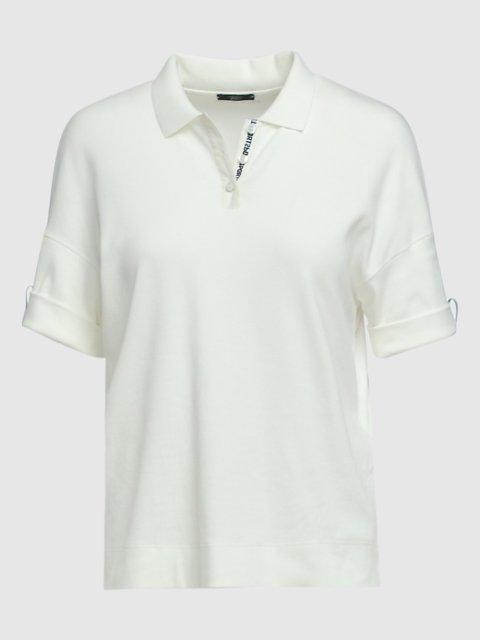 Молочное поло MARC CAIN: фото - Invogue