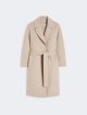Бежеве пальто MAX MARA з чистої вовни: фото - Invogue