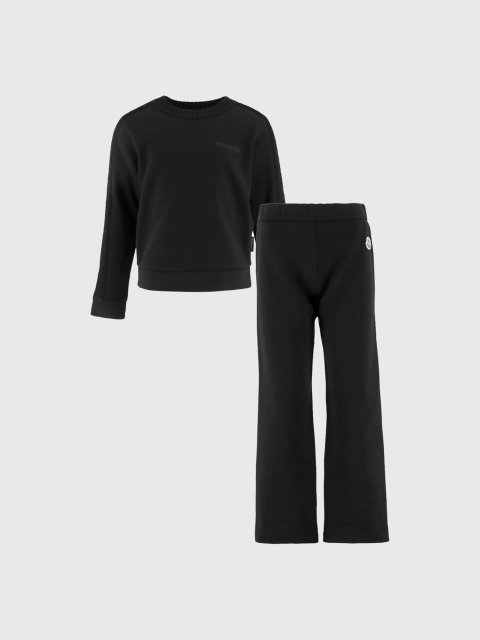 Чорна кофта, штани MONCLER ENFANT з вовни: фото - Invogue