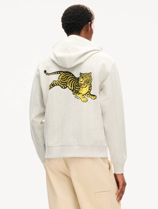 Серое худи Kenzo из хлопка: фото 3 - Invogue
