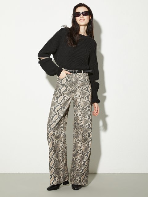 Коричневые брюки Max&Co хлопчатобумажные: фото 1 - Invogue