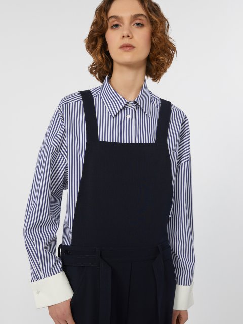 Сорочка в смужку WEEKEND MAX MARA з бавовни: фото 4 - Invogue