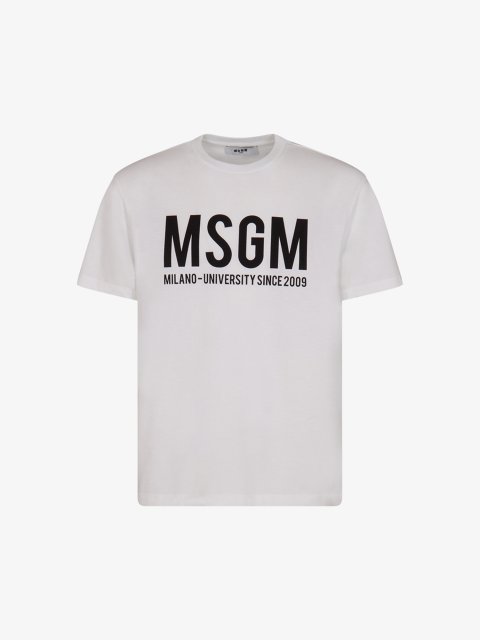 Біла футболка MSGM з бавовни: фото - Invogue