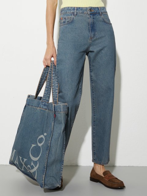 Сині джинси MAX&CO з бавовняного деніму: фото 5 - Invogue