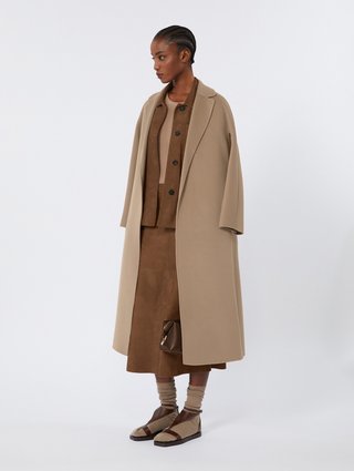 Сіре пальто MAX MARA з вовни: фото 1 - Invogue