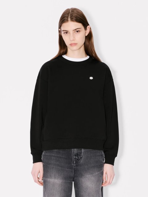 Черный свитшот KENZO из хлопка: фото 2 - Invogue