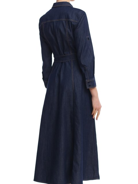 Голубое платье MARELLA: фото 6 - Invogue