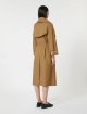 Коричневий плащ MAX MARA з водовідштовхувального твілу: фото 3 - Invogue