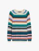Різнокольоровий светр WEEKEND MAX MARA з бавовняної пряжі: фото - Invogue