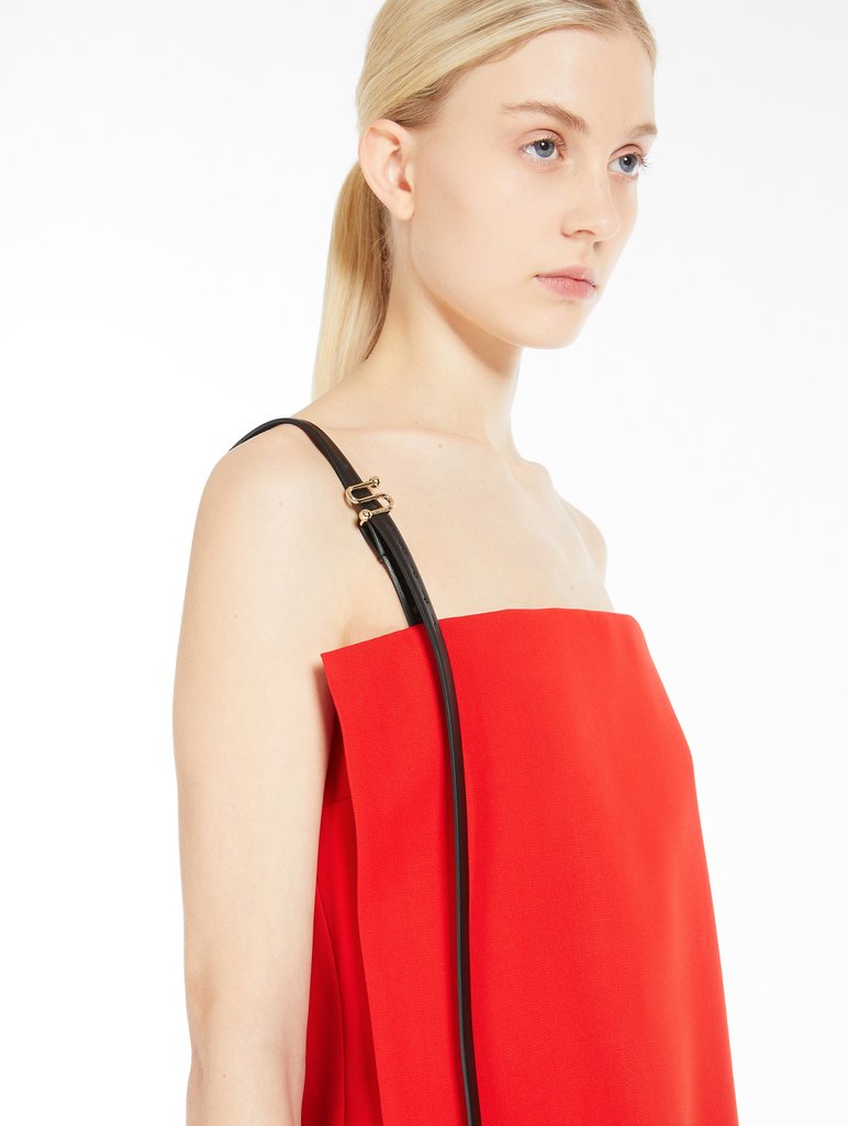 Червоний топ Sportmax з еластичної віскози: фото 5 - Invogue
