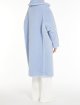 Блакитне пальто Teddy oversize Max Mara з бленду альпаки та шовку: фото 2 - Invogue