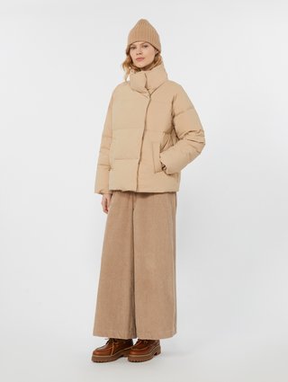 Кремові брюки WEEKEND MAX MARA оксамитові: фото 1 - Invogue