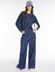 Темно-синя сорочка WEEKEND MAX MARA з квітковим принтом: фото 5 - Invogue