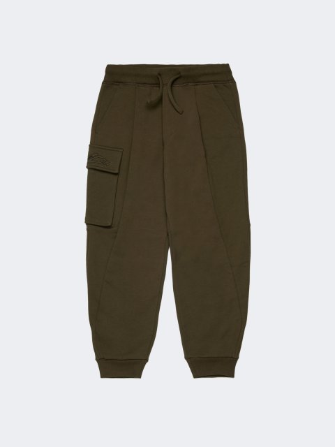 Штани кольору хакі DSQUARED KID з бавовни: фото - Invogue