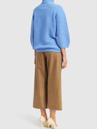 Бежевые брюки MAX MARA: фото 2 - Invogue