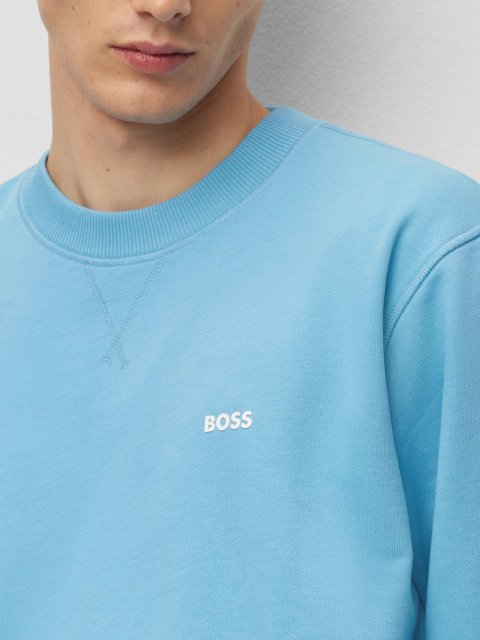 Синий свитшот BOSS: фото 3 - Invogue