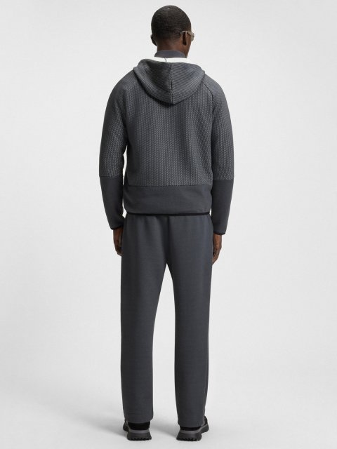 Темно-сіра кофта BOSS з бавовни: фото 3 - Invogue