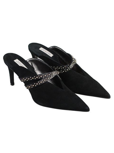 Чёрные мюли DOROTHEE SCHUMACHER: фото 3 - Invogue