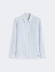 Блакитна сорочка Weekend Max Mara з льону: фото - Invogue