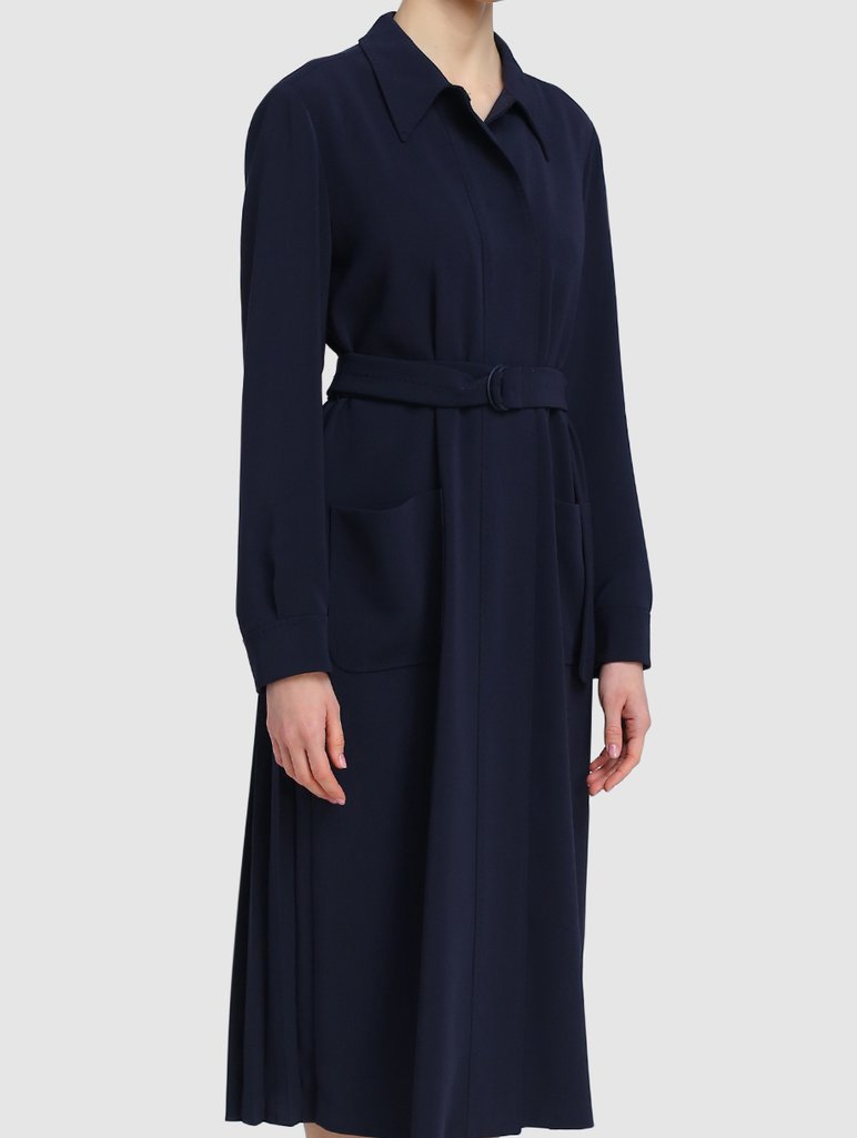 Синее платье MAX MARA: фото 3 - Invogue
