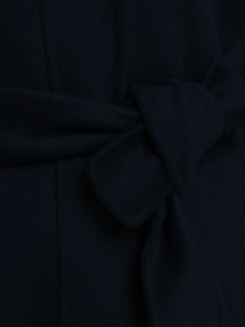 Темно-синее пальто MAX MARA: фото 5 - Invogue