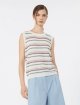 Жилет в полоску WEEKEND MAX MARA из льняной пряжи: фото 2 - Invogue