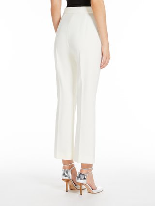 Белые брюки Max Mara укороченные: фото 2 - Invogue
