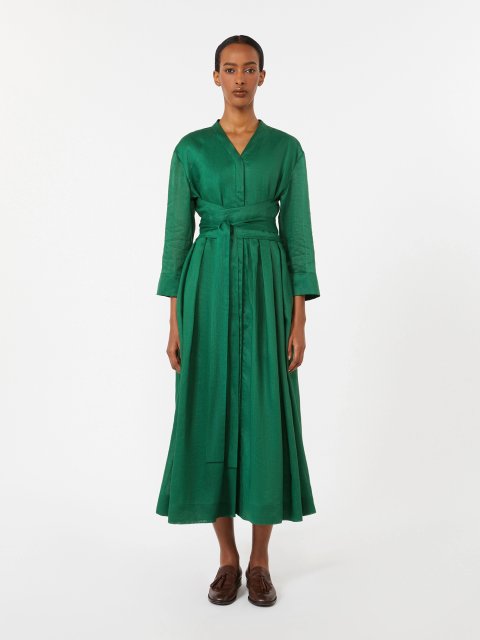 Зелена сукня Max Mara з рамії: фото 1 - Invogue