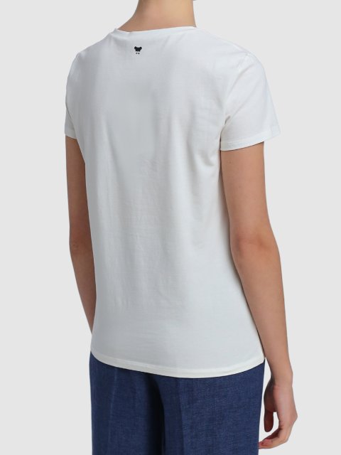 Белая футболка WEEKEND MAX MARA: фото 4 - Invogue