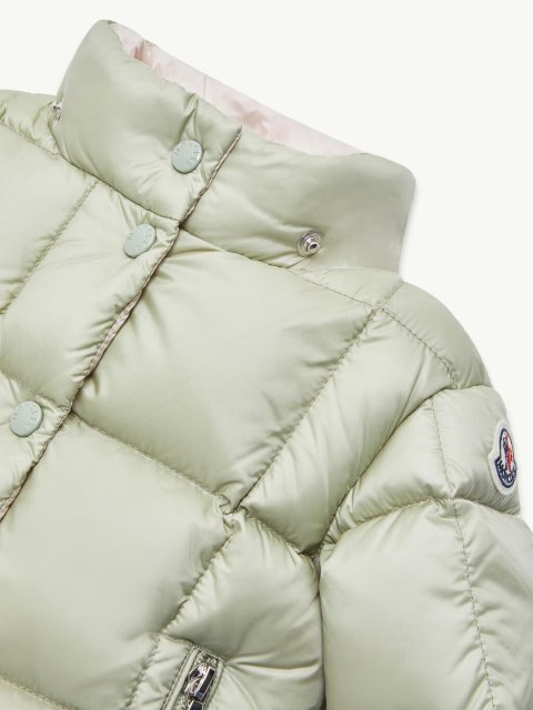 Світло-зелений пуховик MONCLER зі знімним капюшоном: фото 3 - Invogue