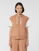 Карамельний жилет WEEKEND MAX MARA з суміші бавовни: фото 2 - Invogue