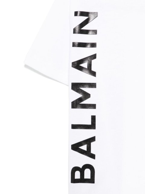 Біла футболка BALMAIN KIDS з бавовни: фото 2 - Invogue