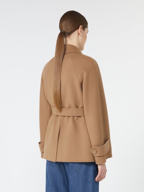Темно-бежеве пальто MAX MARA з чистої вовни: фото 3 - Invogue