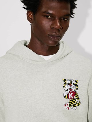Серое худи Kenzo из хлопка: фото 4 - Invogue