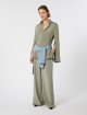 Зелена блуза MAX MARA з еластичного шовку: фото 1 - Invogue