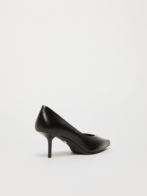 Черные туфли Max Mara кожаные: фото 2 - Invogue