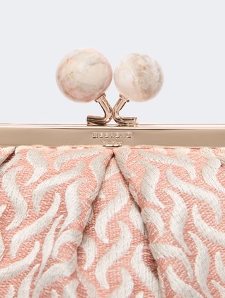 Рожева сумка Pasticcino Weekend Max Mara з льону та шовку: фото 4 - Invogue