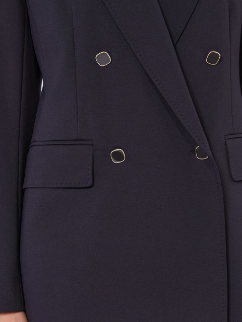 Темно-синій жакет MAX MARA з віскозного трикотажу: фото 4 - Invogue