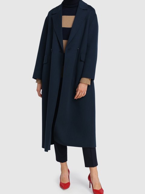 Серое пальто MAX MARA: фото 1 - Invogue