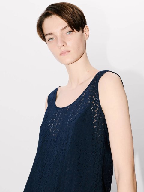 Синя довга сукня Kenzo: фото 3 - Invogue